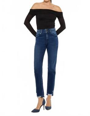 NEW KANCAN rae straight leg jeans in blue